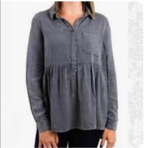Grace & Lace Blouse Gray Size XS New